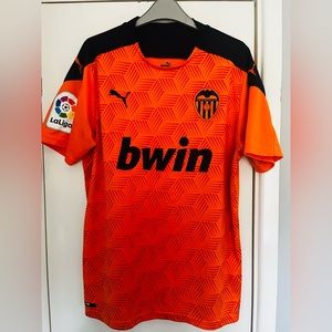 Mens Puma Valencia 2020-2021 away football shirt size Large